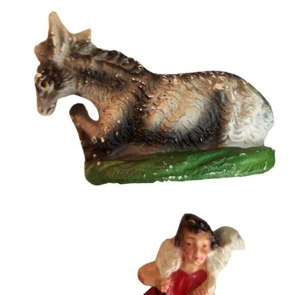 Italian Nativity Figurines Set Of 9 Intricate Details & Vibrant Colors - Picture 12 of 16